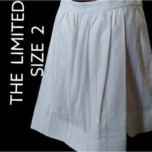 THE LIMITED SKIRT WHITE MINI COTTON WITH POCKETS SIZE 2 WOMENS SZ 2